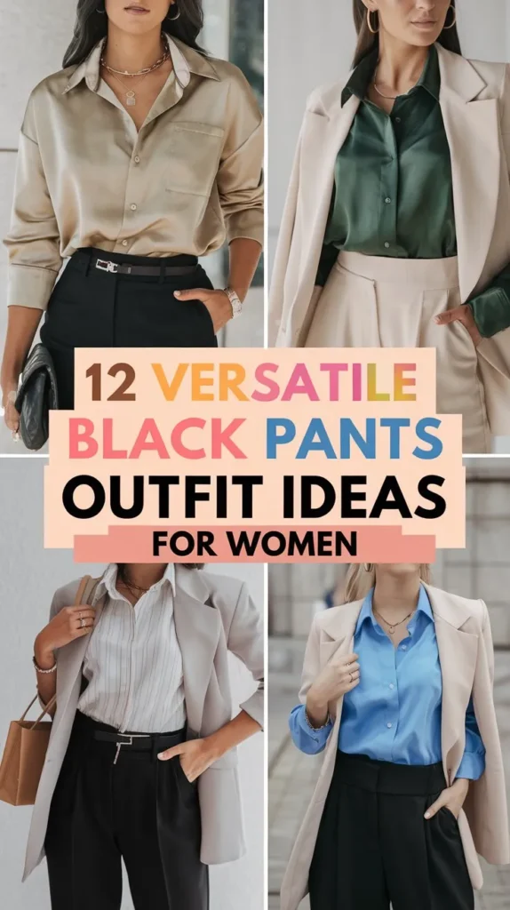 12 Black Pants Outfit Ideas for Women to Create a Timeless Look