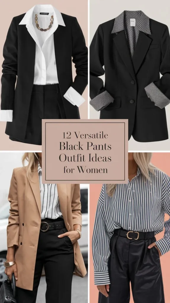 12 Black Pants Outfit Ideas for Women to Create a Timeless Look