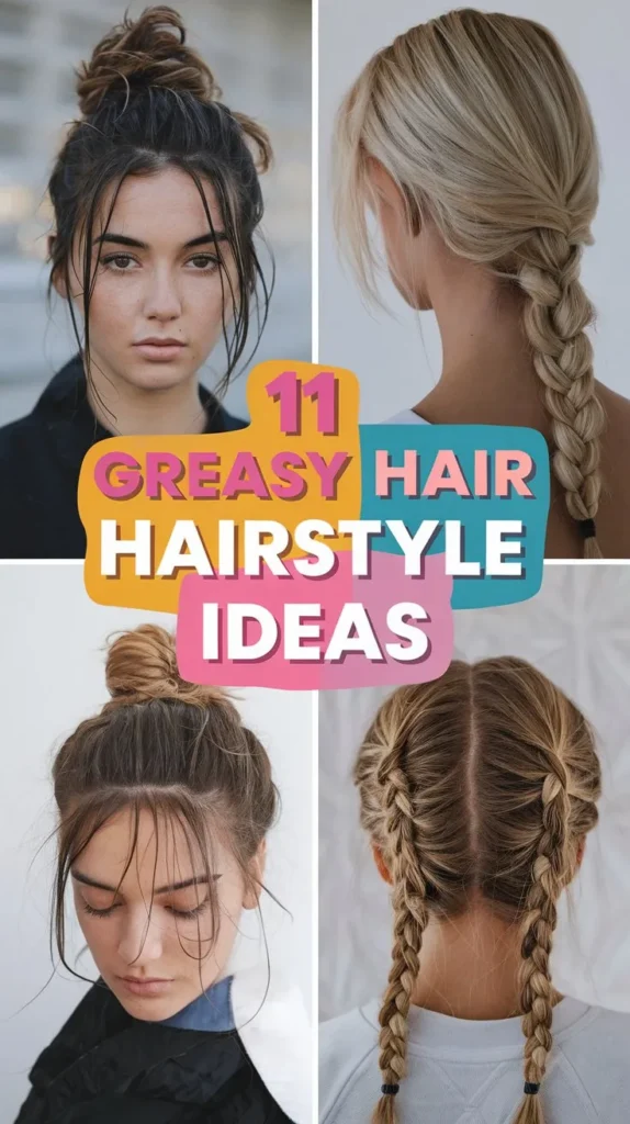 11 Greasy Hair Hairstyle Ideas to Hide the Oil