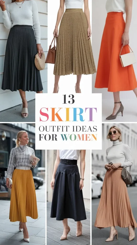 13 Skirt Outfit Ideas for Women to Look Elegant and Chic