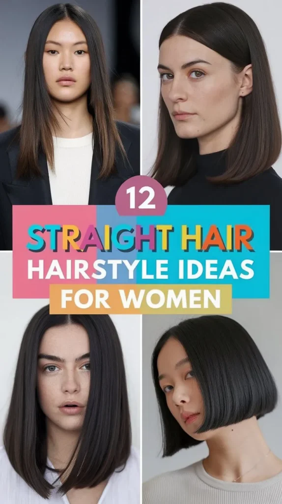 12 Straight Hair Hairstyle Ideas to Create a Sleek Look 12 Straight Hair Hairstyle Ideas to Create a Sleek Look