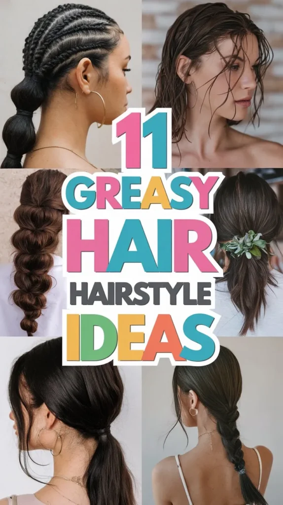 11 Greasy Hair Hairstyle Ideas to Hide the Oil