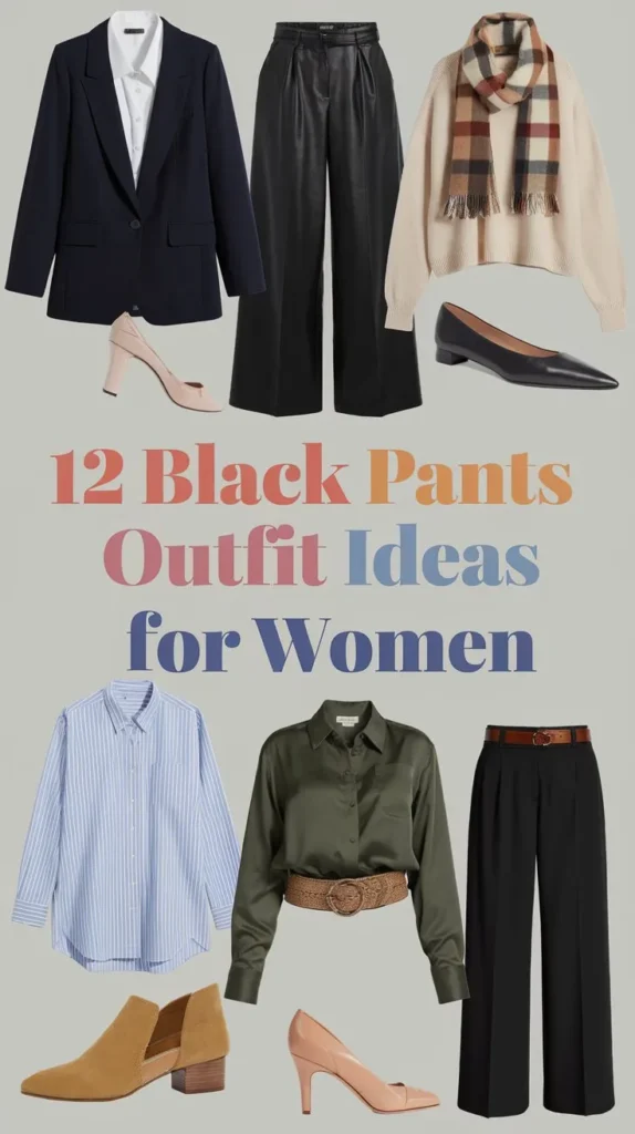 12 Black Pants Outfit Ideas for Women to Create a Timeless Look