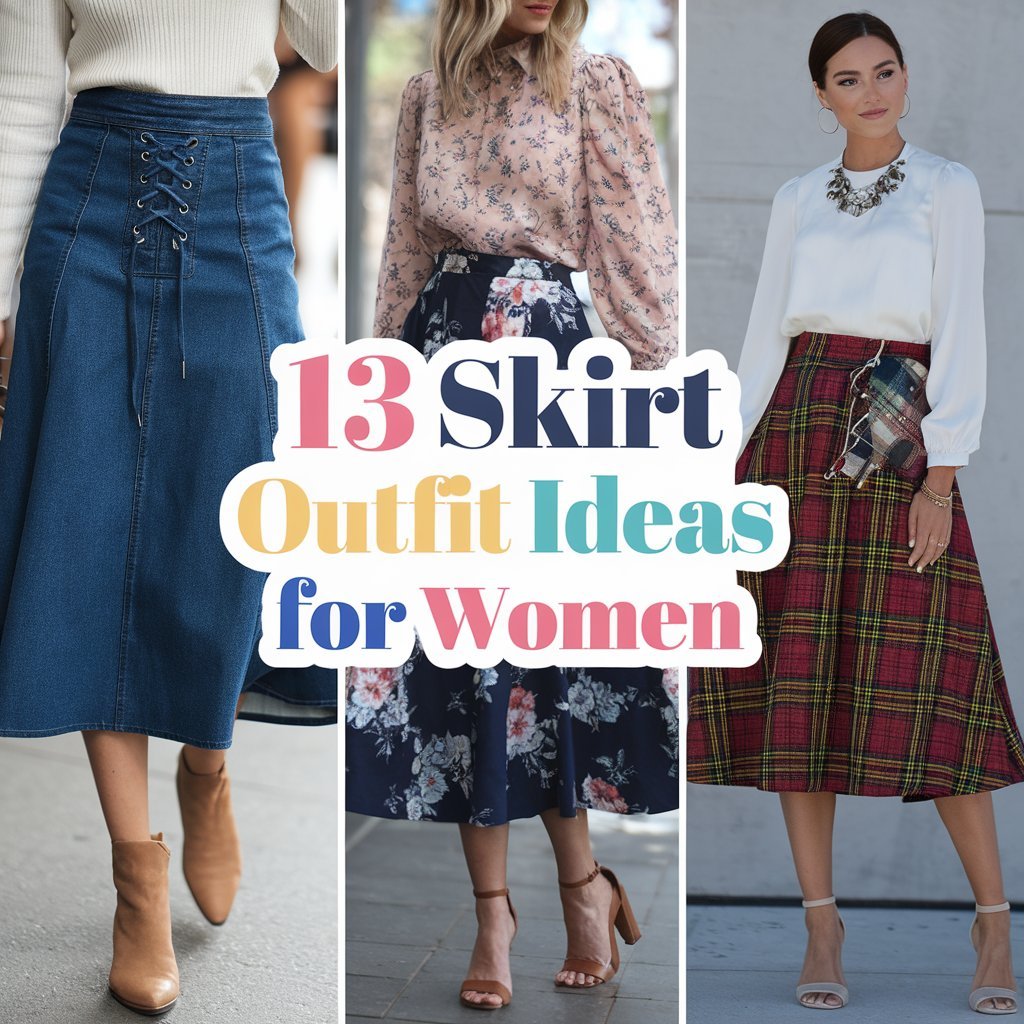 13 Skirt Outfit Ideas for Women to Look Elegant and Chic