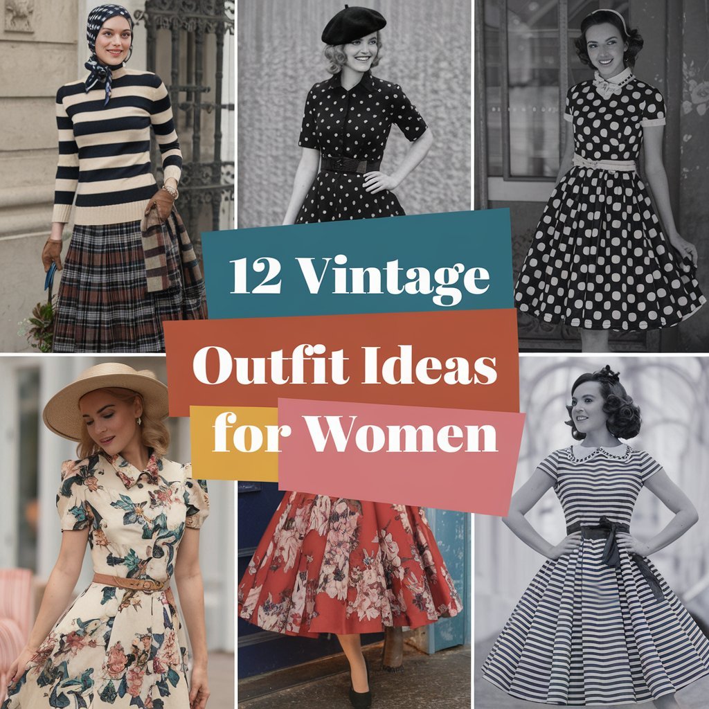 12 Vintage Outfit Ideas for Women to Add a Touch of Nostalgia - Fashion ...