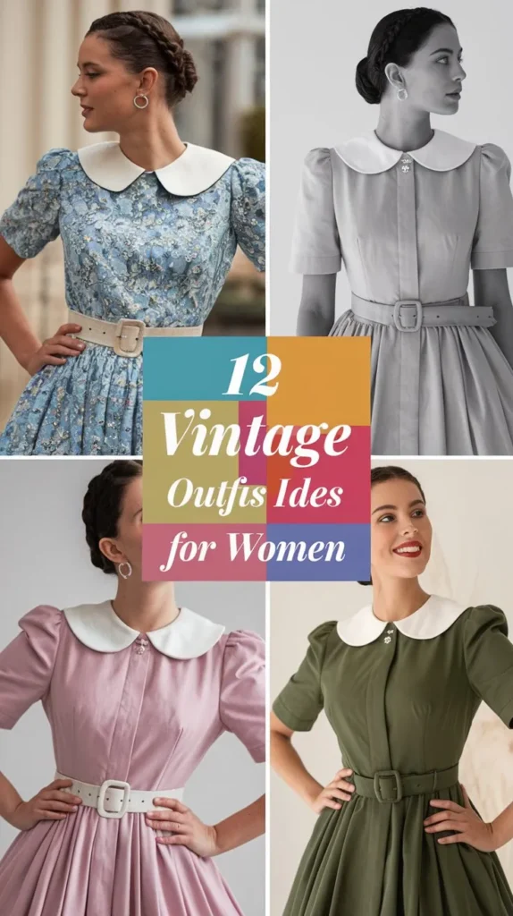 12 Vintage Outfit Ideas for Women to Add a Touch of Nostalgia 12 Vintage Outfit Ideas for Women to Add a Touch of Nostalgia