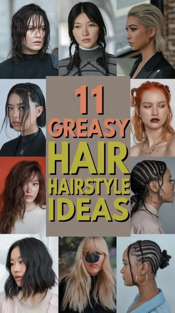 11 Greasy Hair Hairstyle Ideas to Hide the Oil