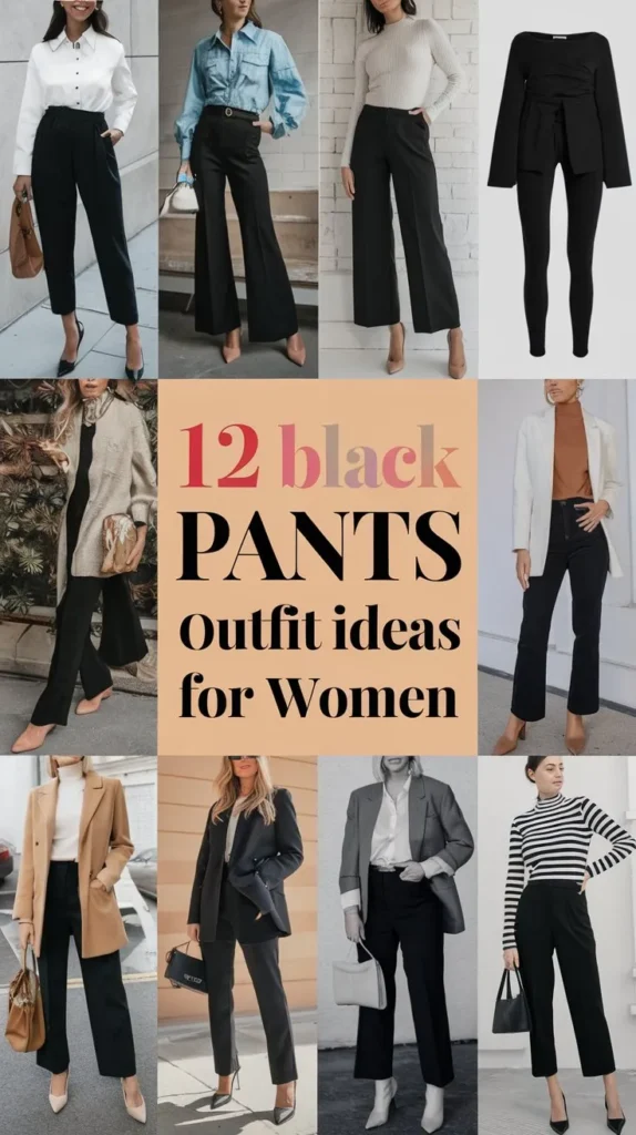 12 Black Pants Outfit Ideas for Women to Create a Timeless Look