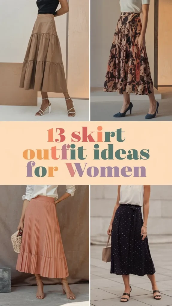 13 Skirt Outfit Ideas for Women to Look Elegant and Chic