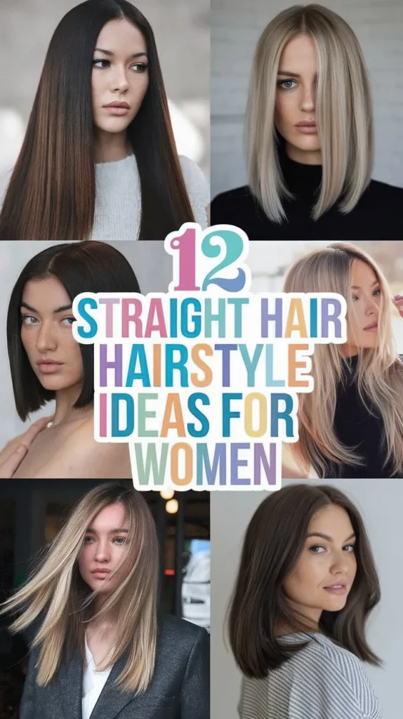 12 Straight Hair Hairstyle Ideas to Create a Sleek Look 12 Straight Hair Hairstyle Ideas to Create a Sleek Look