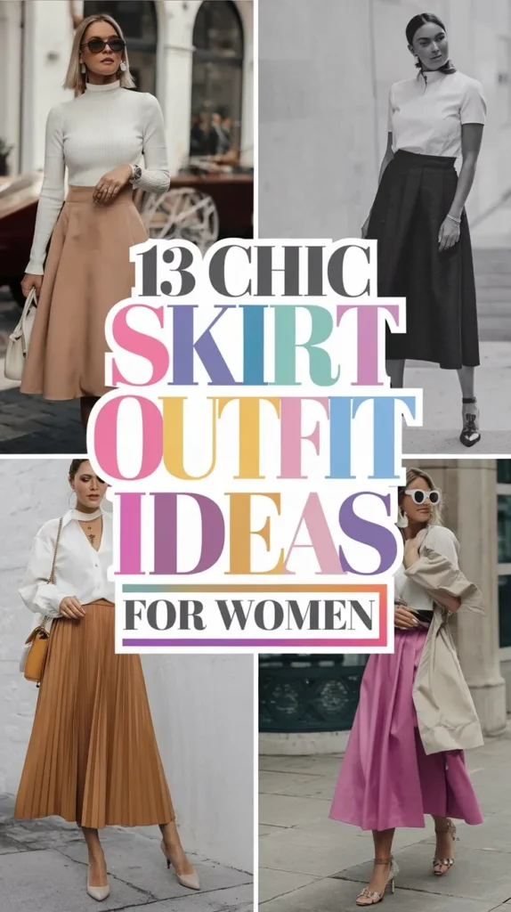 13 Skirt Outfit Ideas for Women to Look Elegant and Chic