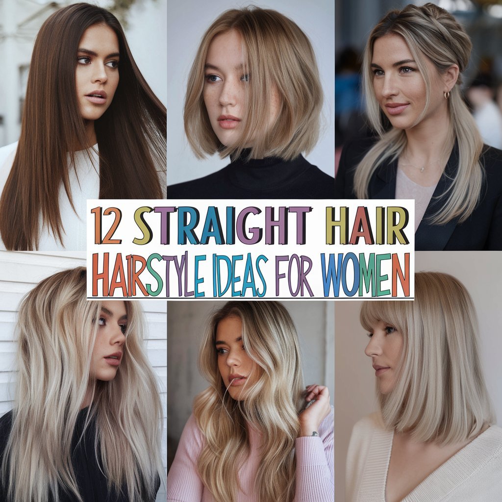 12 Straight Hair Hairstyle Ideas to Create a Sleek Look 12 Straight Hair Hairstyle Ideas to Create a Sleek Look