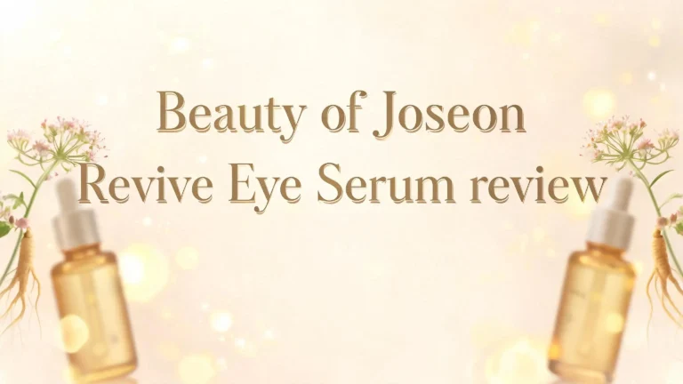 Beauty of Joseon Revive Eye Serum Review 2026: Worth the Hype?